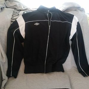 Mens LG umbro black zipper warm-up